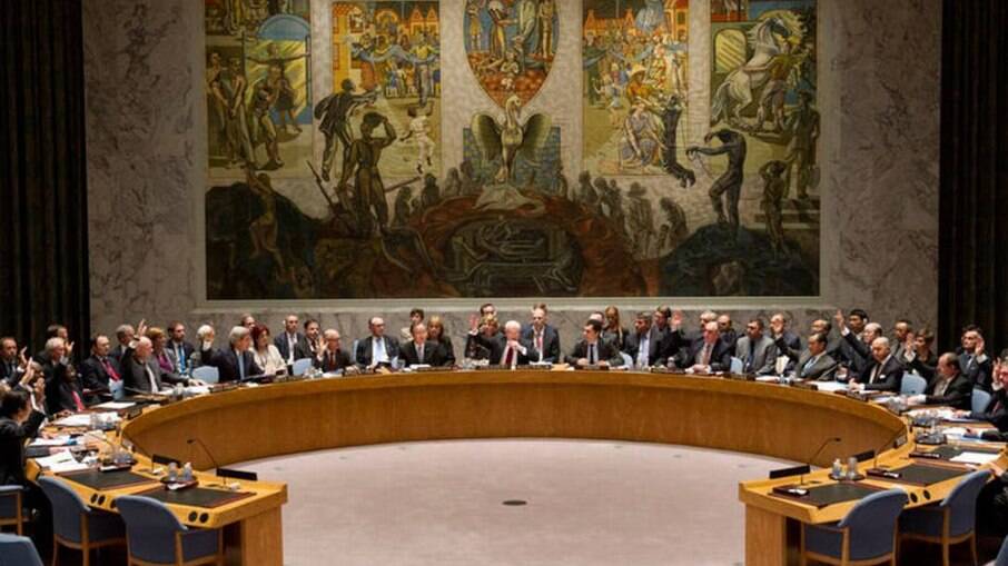 Registro de uma reunião na ONU