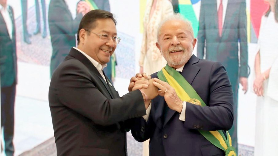 Lucho Arce, presidente da Bolívia e Lula, presidente do Brasil