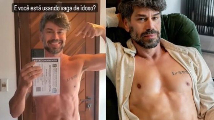 Nil Marino viralizou nas redes sociais ao mostrar a autorização que recebeu para usar vagas de idosos em estacionamentos.