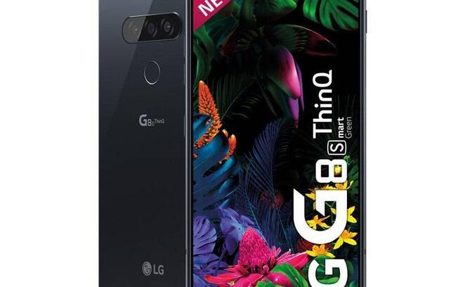 O destaque do LG G8S é o desbloqueio por reconhecimento da mão.