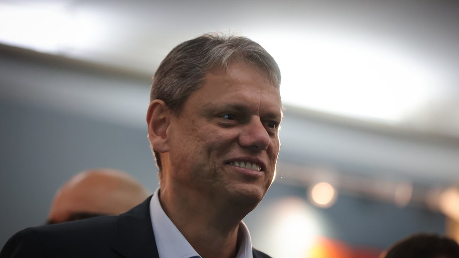 O governador de São Paulo, Tarcísio de Freitas
