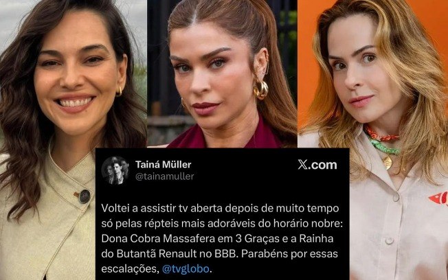 Comentário de Tainá Müller foi feito nesta última quinta-feira (29) Comentário de Tainá Müller foi feito nesta última quinta-feira (29)