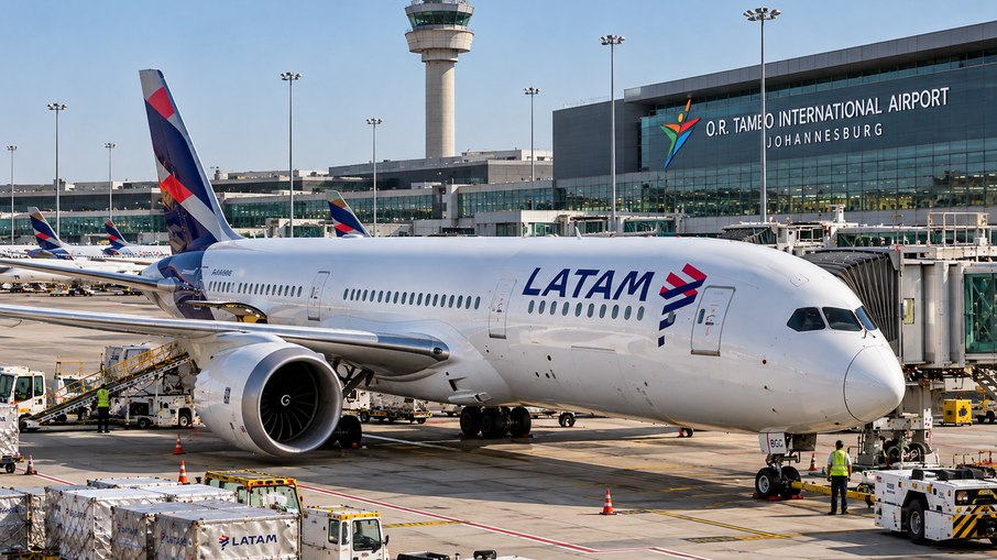 Casal chega à África do Sul com 47 horas de atraso e Latam é condenada Casal chega à África do Sul com 47 horas de atraso e Latam é condenada