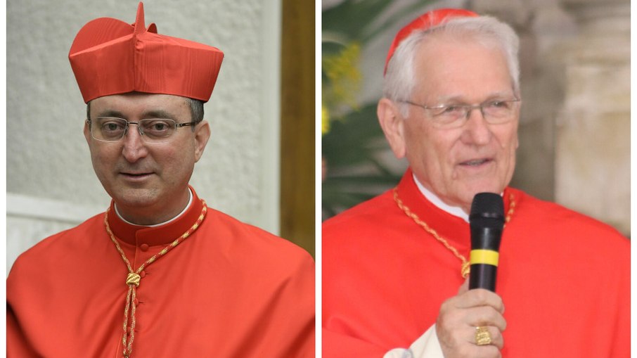 Dom Sérgio da Rocha, à esquerda, e Dom Leonardo Steiner, à direita Dom Sérgio da Rocha, à esquerda, e Dom Leonardo Steiner, à direita