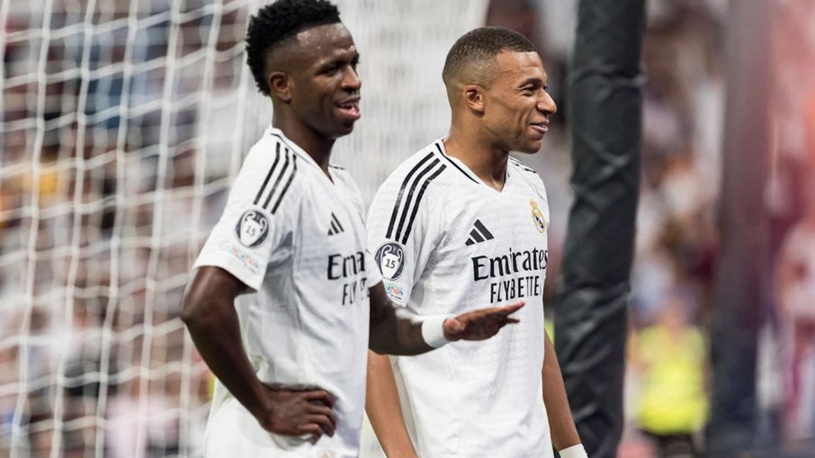 Principais pontas do mundo, Vini Jr. e Mbappé dividem espaço no Real Madrid Principais pontas do mundo, Vini Jr. e Mbappé dividem espaço no Real Madrid