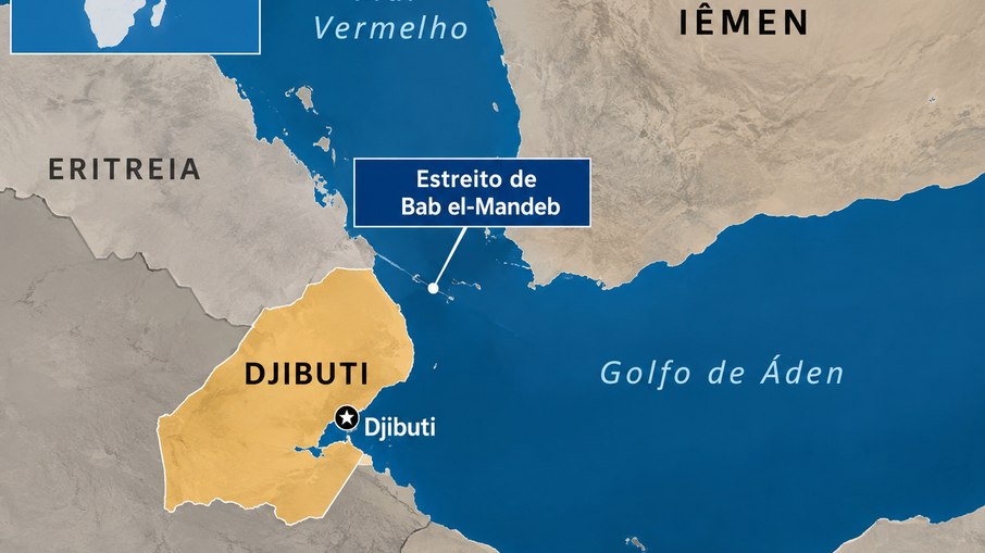 Travessia entre Djibuti e Iêmen, na África Travessia entre Djibuti e Iêmen, na África