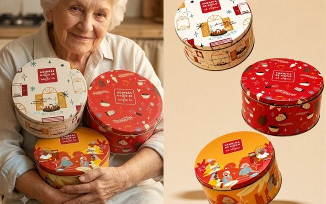 Vó Alzira traz latas colecionáveis para o Dia das Avós Vó Alzira traz latas colecionáveis para o Dia das Avós