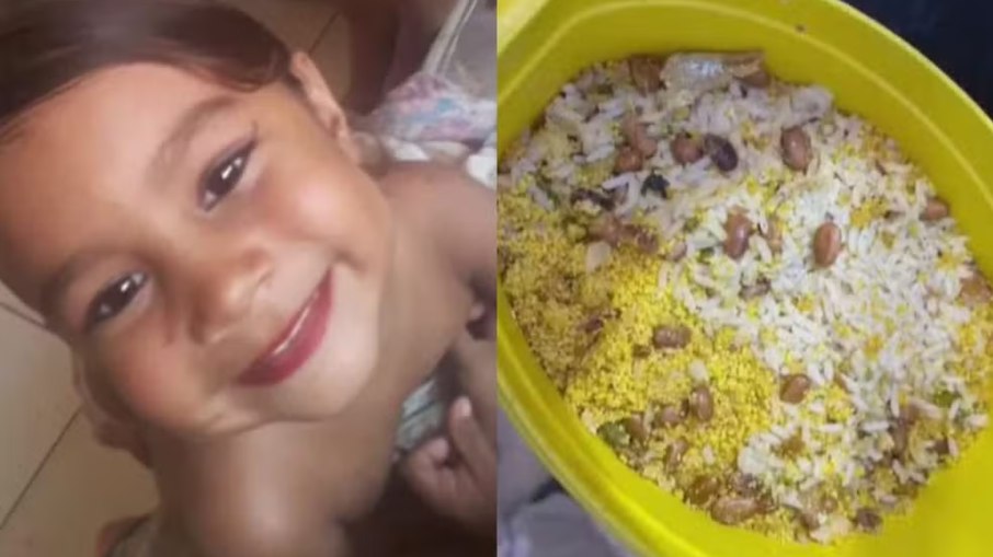 Lauane da Silva, de três anos, morreu após comer arroz envenenado