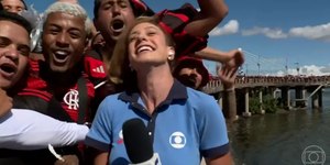 Repórter é agredida por torcedores ao vivo no "Jornal Hoje"