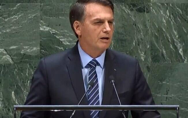 Discurso de Jair Bolsonaro foi previsível e presidente brasileiro manteve a rusga com o presidente francês  Emmanuel Macron