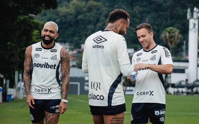 Gabigol em treino pelo Santos Gabigol em treino pelo Santos