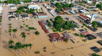 Lagoa dos Patos sobe 30 cm em 48 horas e inunda mais cidades do RS