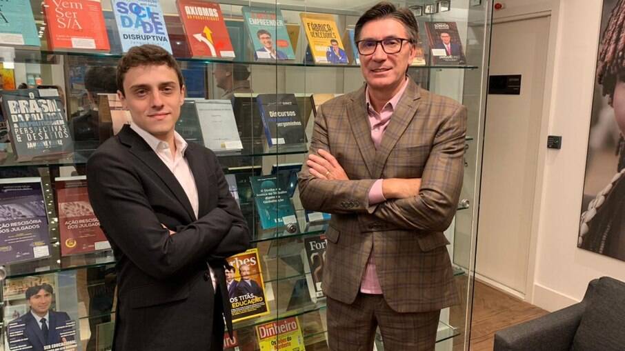 Lucas Moraes, fundador e CEO da Edulabzz ; e Janguiê Diniz, fundador do grupo Ser Educacional Lucas Moraes, fundador e CEO da Edulabzz ; e Janguiê Diniz, fundador do grupo Ser Educacional