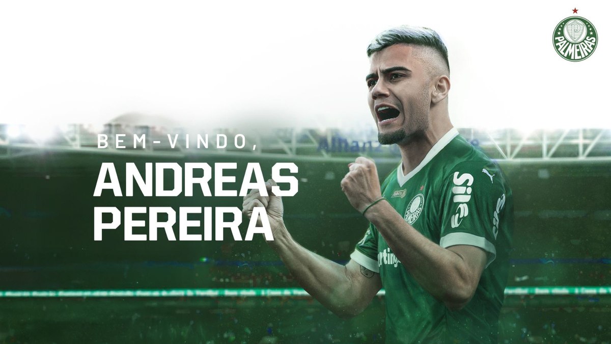 Palmeiras anuncia a contratação de Andreas Pereira Palmeiras anuncia a contratação de Andreas Pereira