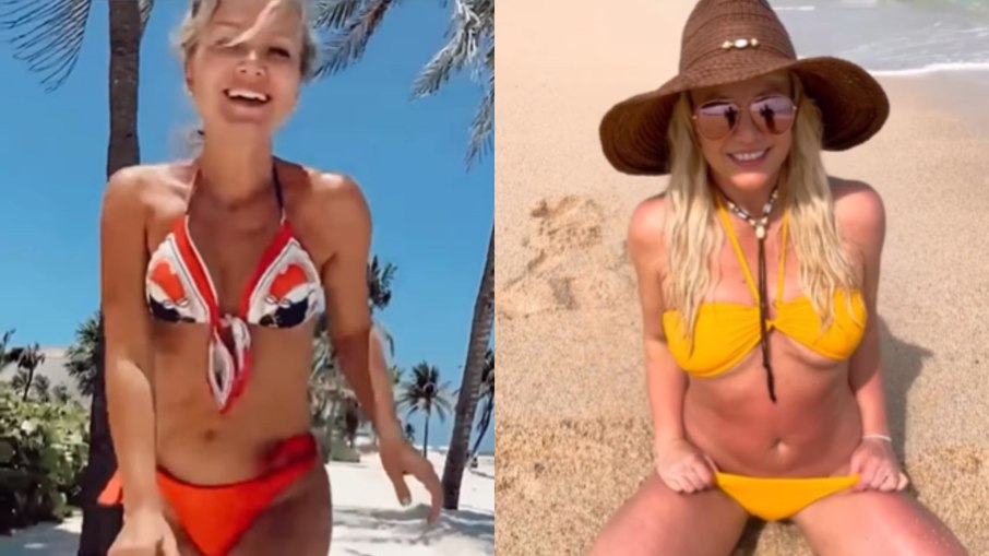 Eliana é comparada a Britney Spears após vídeo na praia