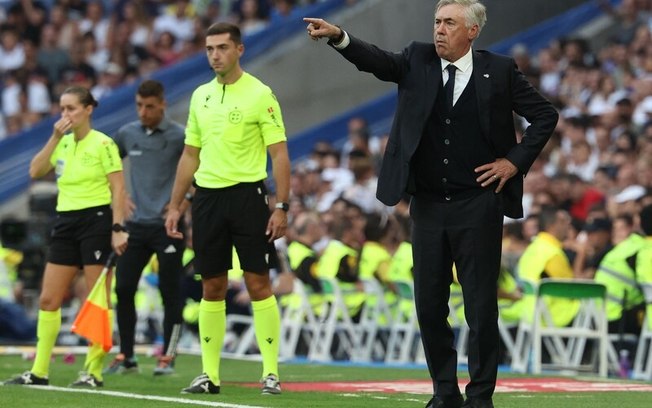 Carlo Ancelotti está no comando do Real Madrid desde 2021. Mas pinta com chance de ser o técnico do Brasil 