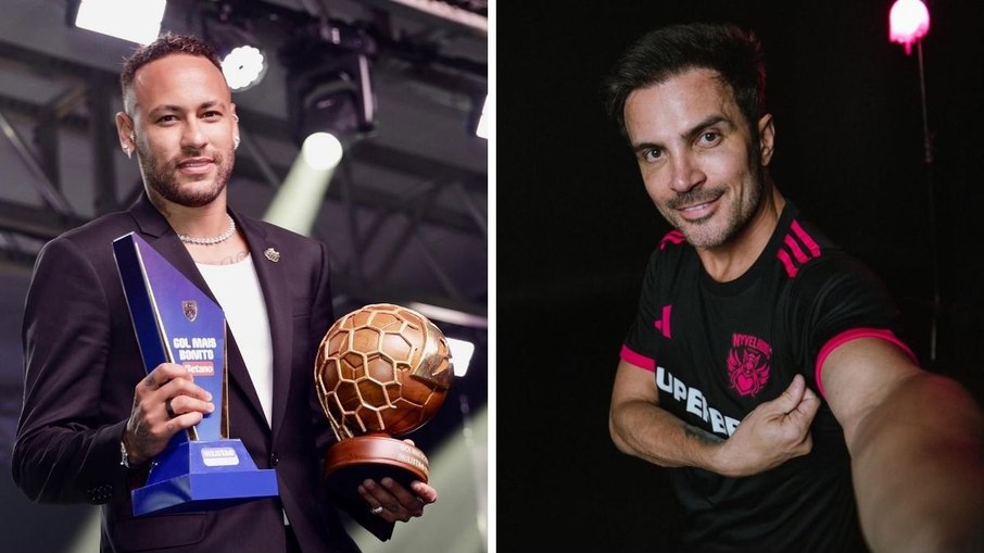 Neymar e Falcão são duas das personalidades presentes na Kings League Brasil em 2026 Neymar e Falcão são duas das personalidades presentes na Kings League Brasil em 2026