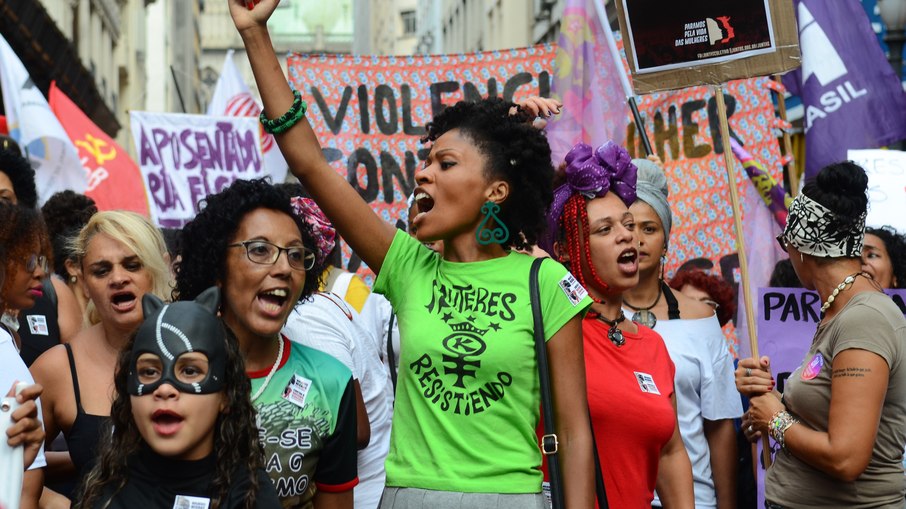 Manifestações do Dia da Mulher na região central da capital paulista