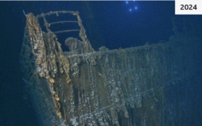 Carcaça do Titanic em 2024