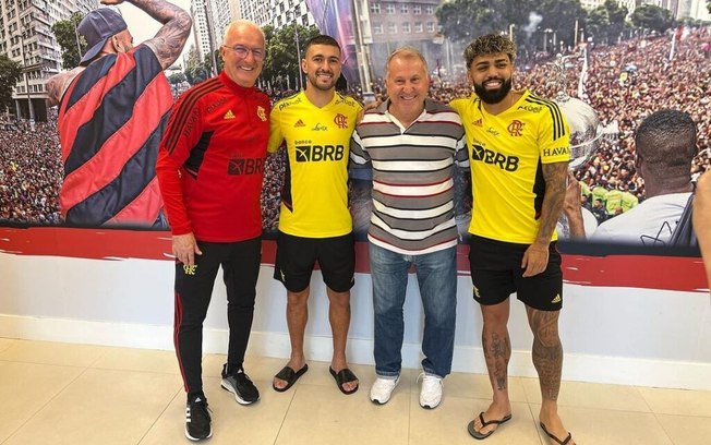 Dorival e Gabigol trabalharam juntos no Flamengo