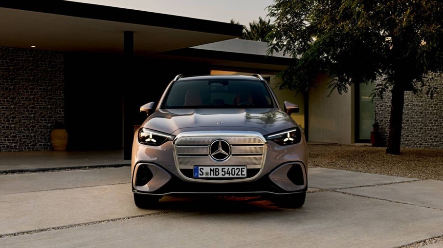 Frontal do Mercedes-Benz GLC elétrico Frontal do Mercedes-Benz GLC elétrico