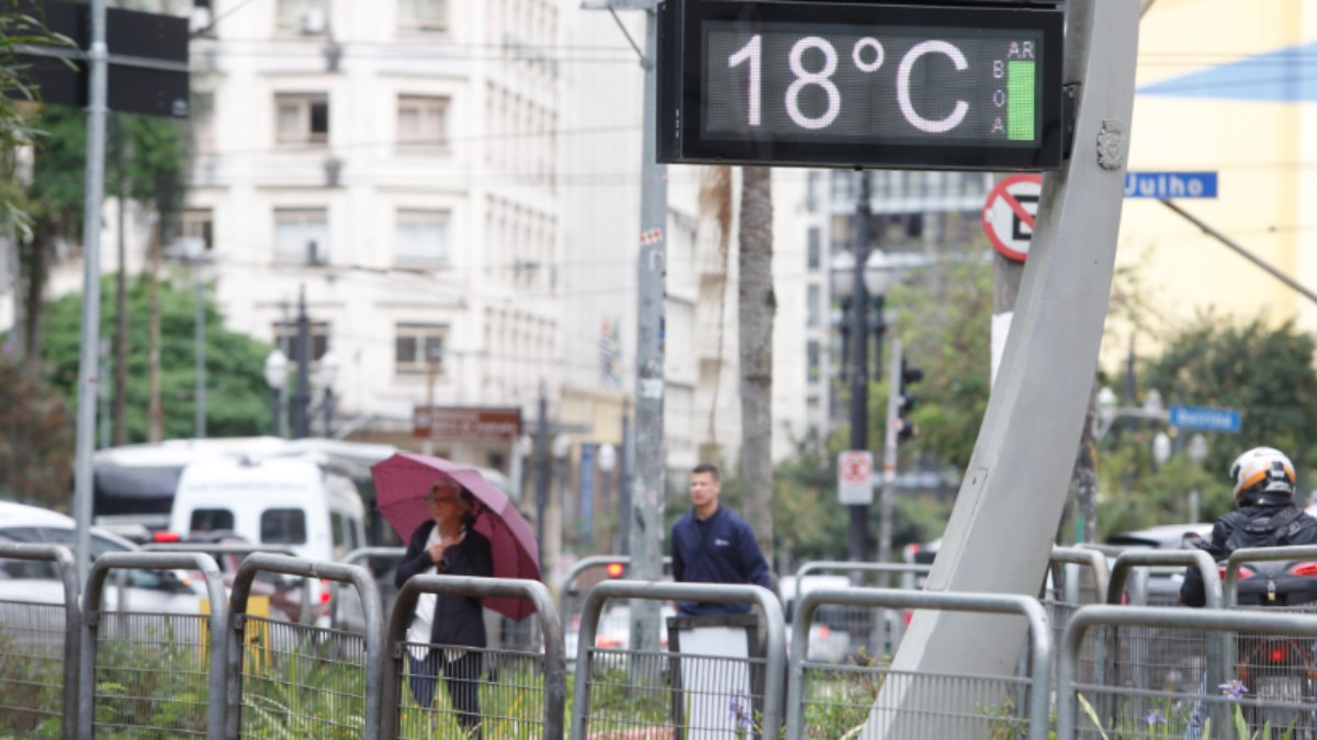 Frio chega em São Paulo ao longo da sexta-feira