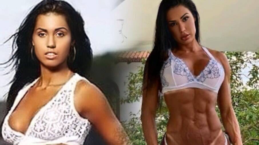 Gracyanne Barbosa mostra antes e depois e impressiona: 'Linda dos dois jeitos'