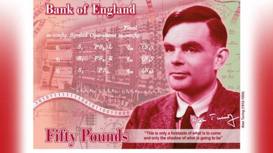 Herói da Segunda Guerra Mundial, perseguido por ser gay, o matemático Alan Turing vai estampar a nota de 50 libras