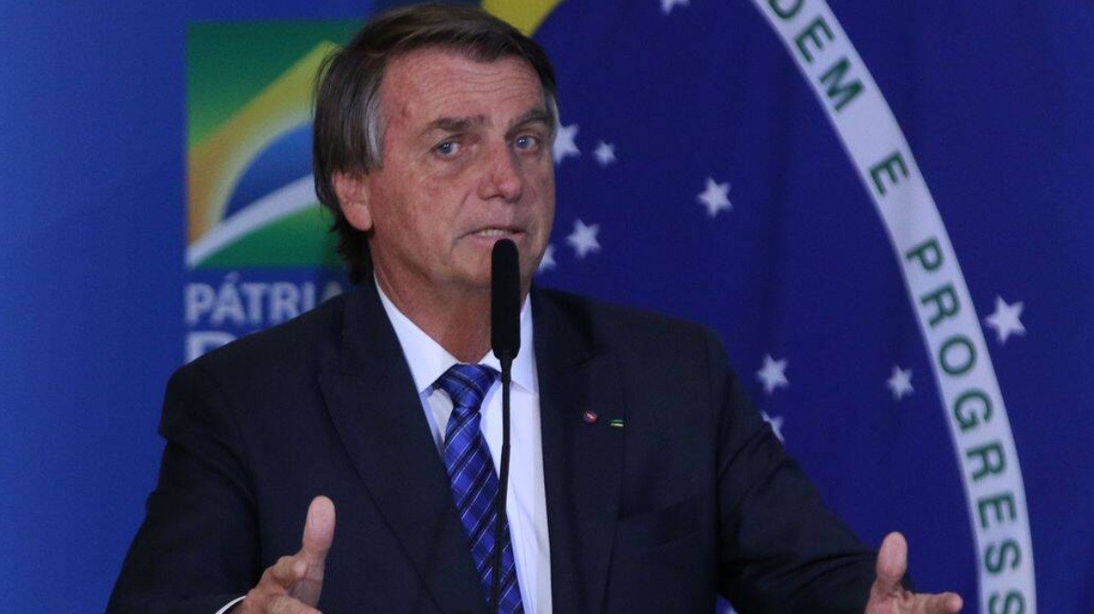 Presidente da República, Jair Bolsonaro, durante anúncio de novas medidas do programa Crédito Brasil Empreendedor