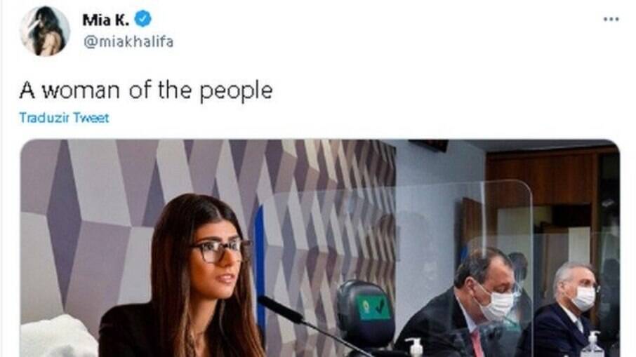 Mia Khalifa reagiu às menções a seu nome por senadores