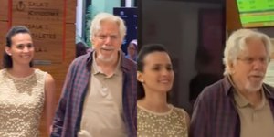 Aos 88 anos, Reginaldo Faria surge com namorada de 39: "Neta?"