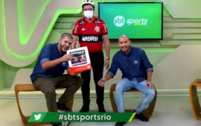 SBT brinca com erros individuais do Flamengo ao vivo: 'Pereira's Delivery'