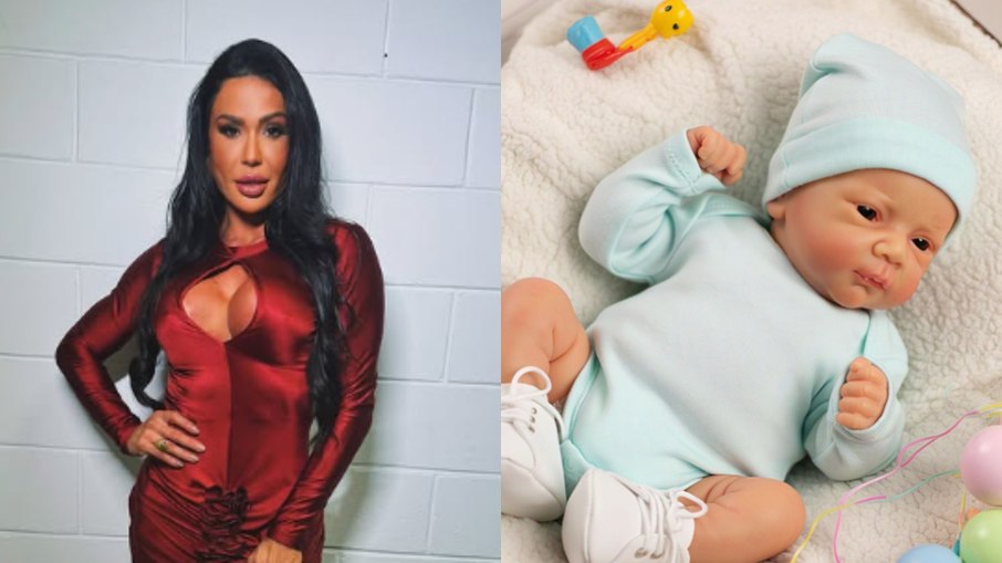 Gracyanne Barbosa posta bebê reborn