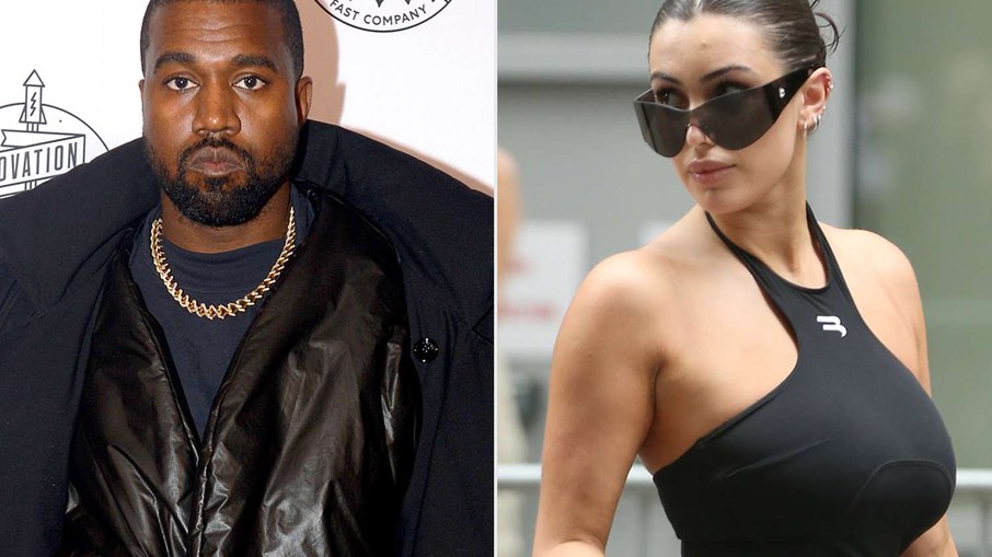 Sem calcinha, esposa de Kanye West improvisa para não ser presa; veja