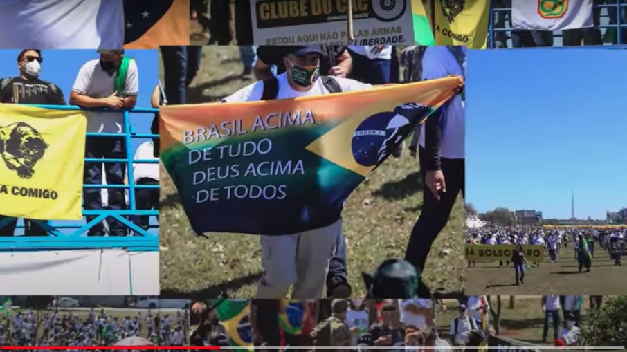 Ato em Brasília do Movimento Pró-Armas manifesta apoio à Bolsonaro