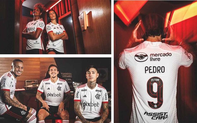 Flamengo celebrou título carioca no domingo com a nova camisa