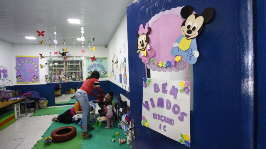 Sala do Centro de Educação Infantil Itatinga, no Grajaú