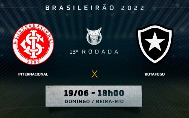 Internacional x Botafogo: prováveis times, desfalques e onde assistir ao jogo do Brasileirão