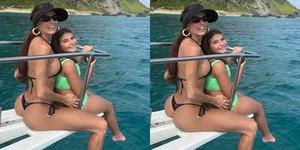 Deborah Secco curte passeio