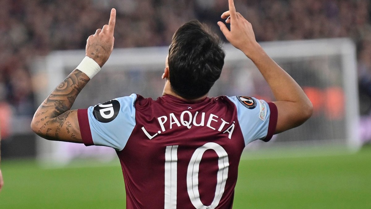 Lucas Paquetá em jogo do West Ham Lucas Paquetá em jogo do West Ham