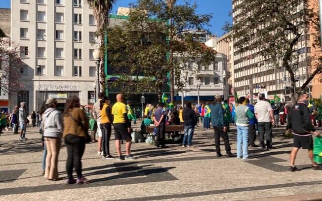 Grupo faz manifestação em Campinas a favor do voto impresso nas eleições