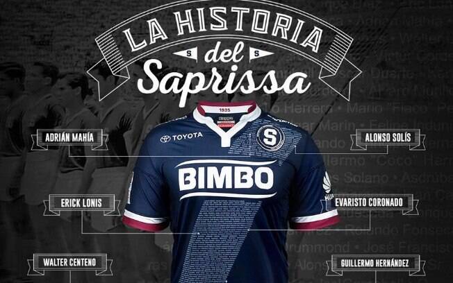 Camisa do Deportivo Saprissa, eleita como a mais bonita do mundo 