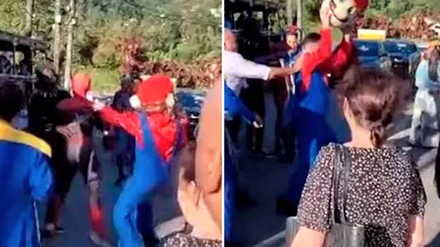Briga entre super-heróis viralizou nas redes