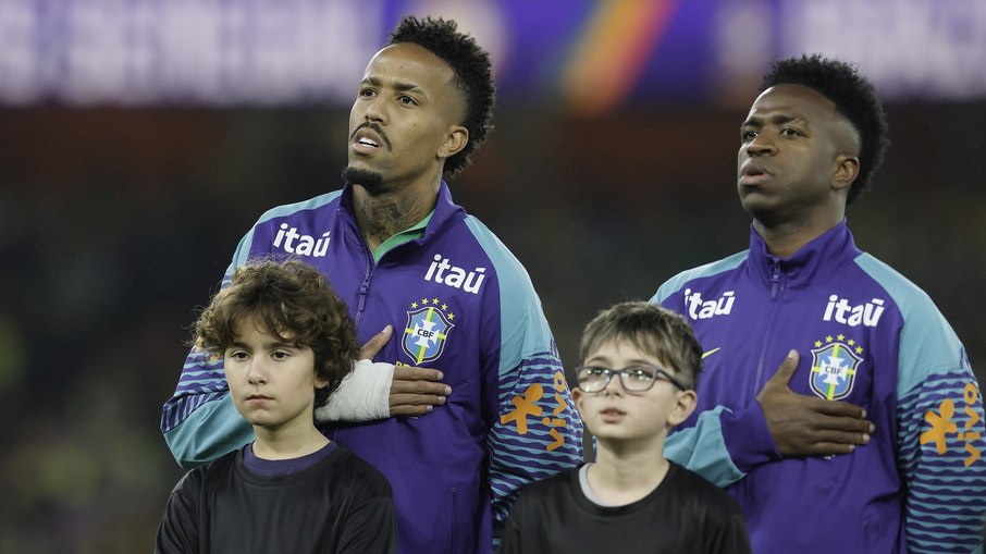 Éder Militão e Vinicius Júnior na seleção brasileira