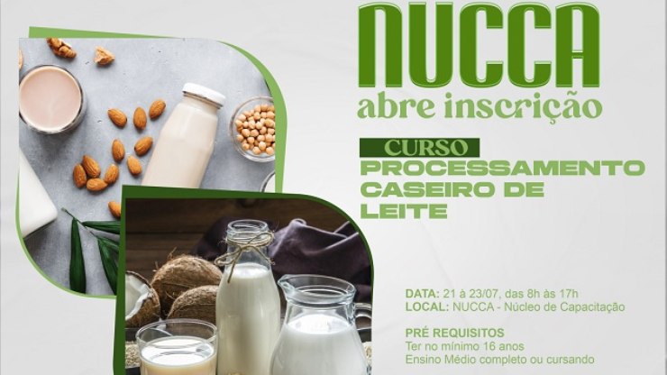 Curso gratuito de processamento caseiro de leite em Louveira