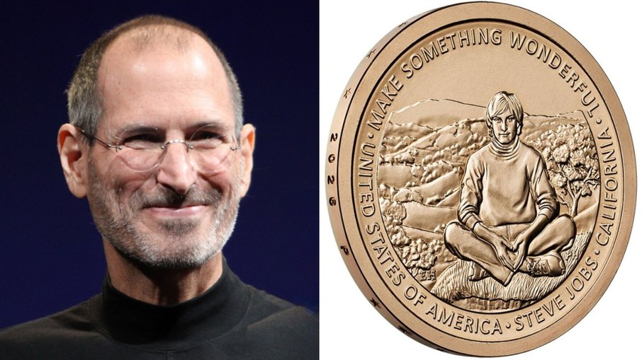 Steve Jobs será homenageado em moeda de US$ 1 nos EUA Steve Jobs será homenageado em moeda de US$ 1 nos EUA