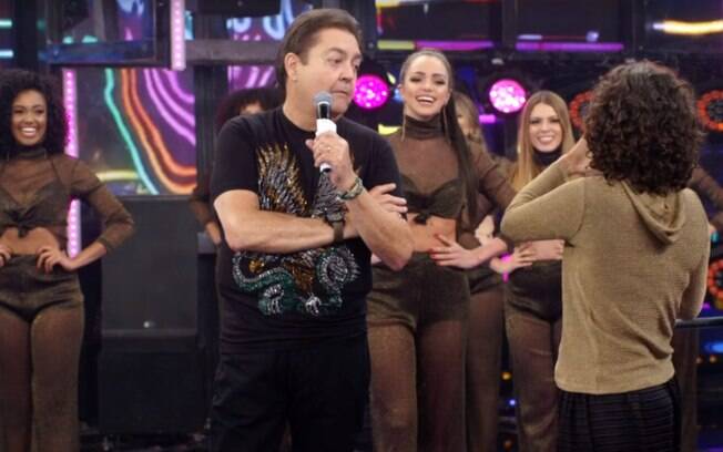 Faustão e Zélia Duncan