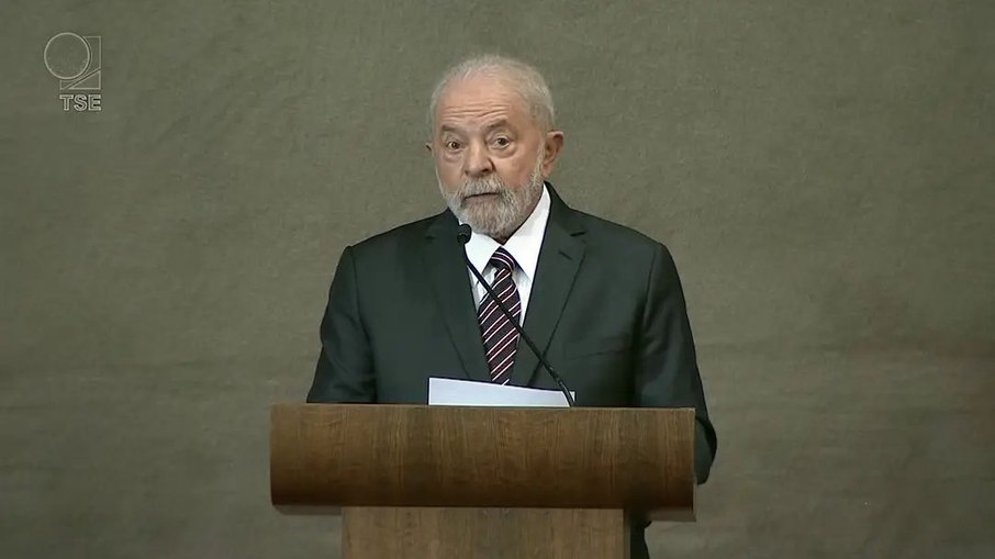 Lula em seu discurso de diplomação