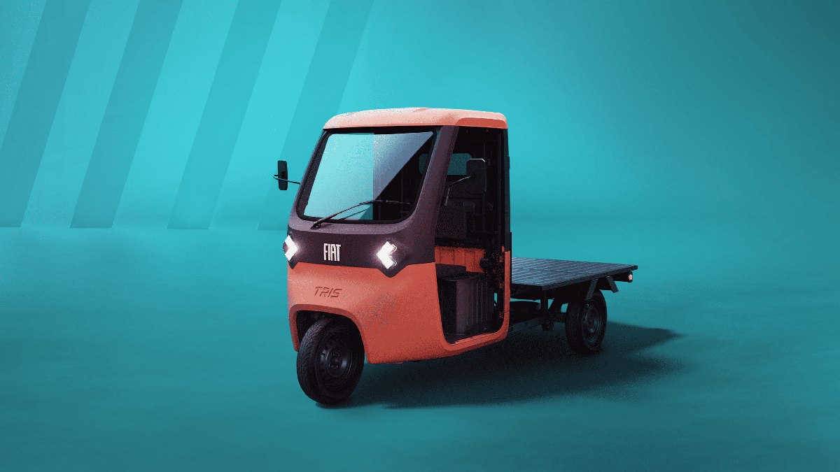 TRIS é o primeiro veículo elétrico de três rodas da FIAT TRIS é o primeiro veículo elétrico de três rodas da FIAT