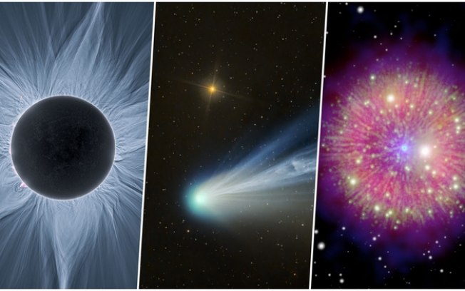 Destaques da NASA: eclipse solar, cometa e   nas fotos astronômicas da semana